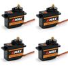 Stemedu EMAX ES08MA II - Mini servo analogico con ingranaggi in metallo, 12 g, per auto radiocomandate, modello elicottero (confezione da 4)