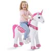 PonyCycle Essenziale Modello E Unicorno con Rotelle Unicorno Cavalcabile (con Freno/Taglia 4 per 4-7 Anni) Unicorno Bambina Regalo Rosa - E412