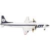 Herpa modellino aereo LOT Polish Airlines Ilyushin IL-18 (livrea finale) miniatura in scala 1:500, pezzo da collezione, modello di aereo senza supporto, metallo