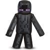MINECRAFT DISGUISE 105119-15L - Costume gonfiabile da Enderman, per ragazzi, nero, taglia per bambini
