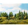 NOCH® Foresta mista, alberi modellistici, colorati a mano, 8 pezzi, 10-14 cm, per scartamenti H0, TT ideale per diorami, modelli e progetti fai da te