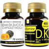 LABOTTEGADEGLIINTEGRATORI Semi di Zucca 70 Softgels e Vitamine DK 400 Compresse | Ossa Denti Sistema Immunitario | Una al Giorno