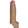 Shaft Guaine e prolunghe per il pene Model F Size 1 Liquid Silicone Sleeve Oak Flesh 19,8 cm