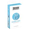 Secura Extra Wet 12pz Scatola Preservativi Trasparente 53 mm