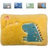 S.I.C SIC Borsa Acqua Calda Elettrica 500W, Dinosauro Giallo | Cuscino in peluche con fodera sfoderabile e lavabile; calore per mani, piedi e relax in casa