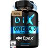 DIX Omega 3 EPAX DIX 1600 EPA 1200 DHA pesce selvatico 120 capsule | Pescato in natura in Norvegia, forma trigliceridi altamente assimilabile, TOTOX 4, senza metalli pesanti