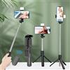 Alynic Treppiede portatile da viaggio telescopico per selfie stick Supporto per telefono portatile [700 mm] Treppiede per telefono estensibile remoto Bluetooth