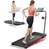 Toputure 4in1 Laufband - 12 km/h, 9% Neigung, faltbar, 2,5 PS, Fernbedienung, Doppel-LED, platzsparend - Für Home-Office
