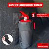 NONE 1 borsa portaoggetti per bagagliaio per organizer per estintore per auto, portaoggetti per sedile posteriore e staffa di montaggio per bagagliaio per stoccaggio estintore