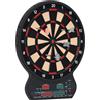 HOMCOM Gioco di freccette elettronico con 27 giochi principali e variazioni, fino a 8 giocatori, con 12 freccette e supporti.