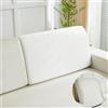 Yoovat Magic Sofa - Copridivano Magico universale resistente all'usura ed estensibile per fodere sezionali (Texture-Bianco, copertura posteriore L)