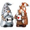 Chunful Confezione da 2 gnomi da caffè, caffè, bar, accessori decorativi natalizi svedesi Tomte gnomi in resina statuette a più livelli vassoio da collezione da tavolo decorazioni da cucina per casa, cucina