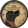 Primitives by Kathy Orologio, Tempo con i cani, Legno, Carta, Vetro, Metallo