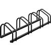 Relaxdays, Supporto per 4 Biciclette, Rastrelliera Bici in Acciaio, Portabici Larghezza Pneumatici 60 mm, Antracite