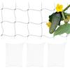 Relaxdays Rete per Piante Rampicanti, 4 Sostegni per Pomodori e Cetrioli Orto, Supporto 200x350 cm, Maglie 10cm, Verde