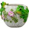 Spoontiques Vaso da fiori a forma di rana, decorazione per la casa, decorazione da tavolo, vaso per finestre, decorazione per interni ed esterni