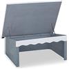 Relaxdays Garage per Tagliaerba, Universale, in Legno, Tetto Apribile, Spiovente, Catramato, HLP 46 x 108 x 82cm, Grigio