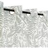 Atout Ciel Tenda stampata con occhielli, 140 x 240 cm, pronta da appendere, colore: grigio e bianco