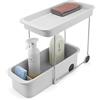 Joseph Joseph CupboardStore Carrello Portaoggetti a 2 Ripiani con Ruote, Organizer Sottolavello, Plastica Riciclata