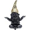 Kare Design figura decorativa nano Meditation, nero/oro, decorazione giardino, davanzale, divertente, amanti giardinaggio, idea regalo, 20 cm
