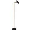Trio Leuchten TRIO, Piantana, Marley 1xGU10, max.5,0 W Finitura: Metallo, Ottone satinato L:23,0cm, A:151,0cm, P:39,0cm Interrutore,IP20,Senza illuminante