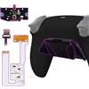 eXtremeRate Rise4 V4 Remap Kit Programmabile per ps5 Controller BDM-030 040 050 060, 4 Tasti Aggiuntivi & Cover Posteriori, Palette Back Button Set per ps5 Joystick - Nero