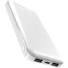 N NEWTOP PB30 Power Bank 2.1A Doppia Ricarica Veloce USB Caricabatterie Portatile Universale 10000mAh per Bagaglio Mano Batteria Esterna per Cellulari Smartphone Samsung Oppo Huawei Xiaomi (Bianco)