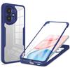 RonRun Cover per Oppo A5 Pro 5G, 360 Gradi Antiurto Custodia con Protezione Schermo Integrata Trasparente Rugged TPU Bumper Doppia Protettiva Cover per Oppo A5 Pro 5G - Blu