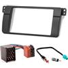 CARAV 11-498 - 3 di 67 Autoradio Car 2 DIN In dash Installation Kit Set For SERIE 3 (E46) 1998-2005 + ISO and Antenna Adapter Cable
