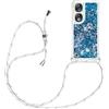 YAMCCCSE Custodia per Cellulare con Corda per Huawei Honor 90 5G Case, Liquido Sabbie Mobili Bumper TPU Cover con Collana Practical Stylish/Necklace Cordoncino Cordino Tracolla
