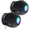 PlusAcc Supporto da parete per Homepod Mini, supporto con 2 metodi di installazione, supporto integrato per gestione dei cavi, staffa adatta per camera da letto, cucina, soggiorno, confezione da 2,