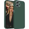 ISOI - Cover per Xiaomi Redmi 12 4G, Custodia Morbida in Silicone Liquido, Protezione Completa Antiurto Ultra Sottile per il Corpo - Verde Notte