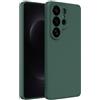 Captor Cover Samsung S26 Ultra Custodia Colorata in Silicone Liquido, Antiurto, Flessibile, Bordo Rialzato per Schermo e Fotocamera Con Microfibra Interna per Cover S26 Ultra Samsung (Verde Scuro)