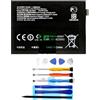 Vvuilsty BLP849 - Batteria di ricambio per Realme GT 5G RMX2202,0, compatibile con Realme GT 5G RMX2202, con kit di attrezzi di riparazione
