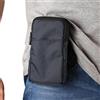 PRDECH Fondina da Spalla per Cellulare Uomo, Borsa da Uomo Clip da Cintura Sacchetto per Cellulari, Piccola Fondina a Spalla Borsello in Nylon Telefono Piccolo Manica Pochette Wristlet Borsa con Tasca Zipper