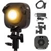 Amaran Halo 60x luci video compatte a LED, bicolore con baionetta Bowens, COB 3270 lux @1 m, controllo tramite app NFC DMX (Halo 60x)