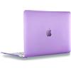 UESWILL, custodia rigida opaca per MacBook, morbida al tatto, include panno in microfibra, Purple, MacBook 12