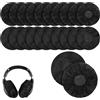 beejune 100 pezzi di copriauricolari, copriauricolari, copriauricolari, copriauricolari usa e getta, per la maggior parte delle cuffie con cuscinetti auricolari da 10 a 13 cm (nero)