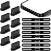 CYUXING Copertura Adesiva per Altoparlante in Metallo per Telefono, 8 Pezzi, con Tappo Antipolvere da 8 Pezzi, Porta di Ricarica Type-C, Altoparlante Auricolare, per iPhone 16 Pro/16 PRO Max, Nero