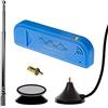 Nooelec NESDR Mini 2+ 0.5PPM TCXO RTL-SDR e ADS-B con adattatore, supporto e SMA femmina. Sintonizzatore RTL2832U e R820T2 Software Defined Radio