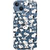 LA CASA DE LAS CARCASAS Custodia ufficiale Snoopy per iPhone 14 Plus, silhouette, per proteggere il tuo telefono, flessibile, con licenza ufficiale di Snoopy