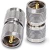 TUOLNK UHF Connettore Coassiale PL259 UHF Maschio a UHF Maschio Adattatore Coassiale PL-259 Connettore per Cavo di Prolunga 2 pz