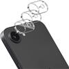 QULLOO Pellicola Fotocamera per iPhone 16e / 17e, Durezza 9H Vetro Temperato Lente Protettiva, HD Chiaro Anti-Graffio Protezione Obiettivo Della - 3 Pezzi