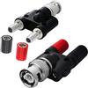 RUNQIN OUTDOOR 2Pcs BNC a 4mm Dual Banana Adattatore, Spina Maschio BNC a 2x 4 mm Doppio Banana Presa Femmina Binding Post Adattatore Jack Coassiale Audio Connettore, RF Coassiale Splitter Spine Collegamento