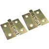 AERZETIX - C57913 - Set di 2 cerniere universali rettangolari 60x55mm con 4 fori - elemento di collegamento per carpenteria - acciaio zincato giallo
