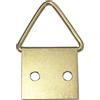 AERZETIX - Set di 20 ganci/appendiabiti per quadri/oggetti appesi 11.5x13mm foto - fissaggio cornice foto - gancio triangolare - in acciaio ottone - C48259