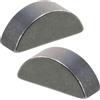 AERZETIX - C75994 - Set di 2 chiavette a forma di mezzaluna 5x6.5x16mm - in acciaio