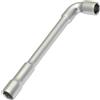Aerzetix - C68541 - Chiave a pipa aperta 10mm a 6 lati 136x34x15mm - accessorio auto serraggio allentamento assemblaggio - colore argento