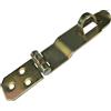 AERZETIX - C58786 - Cerniera di chiusura con occhiello a lucchetto 76x32x24.5x1.5mm - serratura chiavistello per porta, persiana, cantina, soffitta - in acciaio zincato giallo - chiusura per scatola