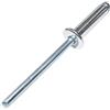 AERZETIX - Set di 100 rivetti ciechi standard Ø4x14mm alluminio/acciaio - DIN 7337 A - rivetto pop a rottura stelo - C48292